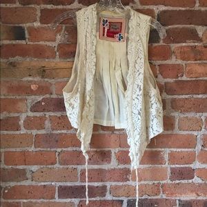 Free People Boho Lace Vest